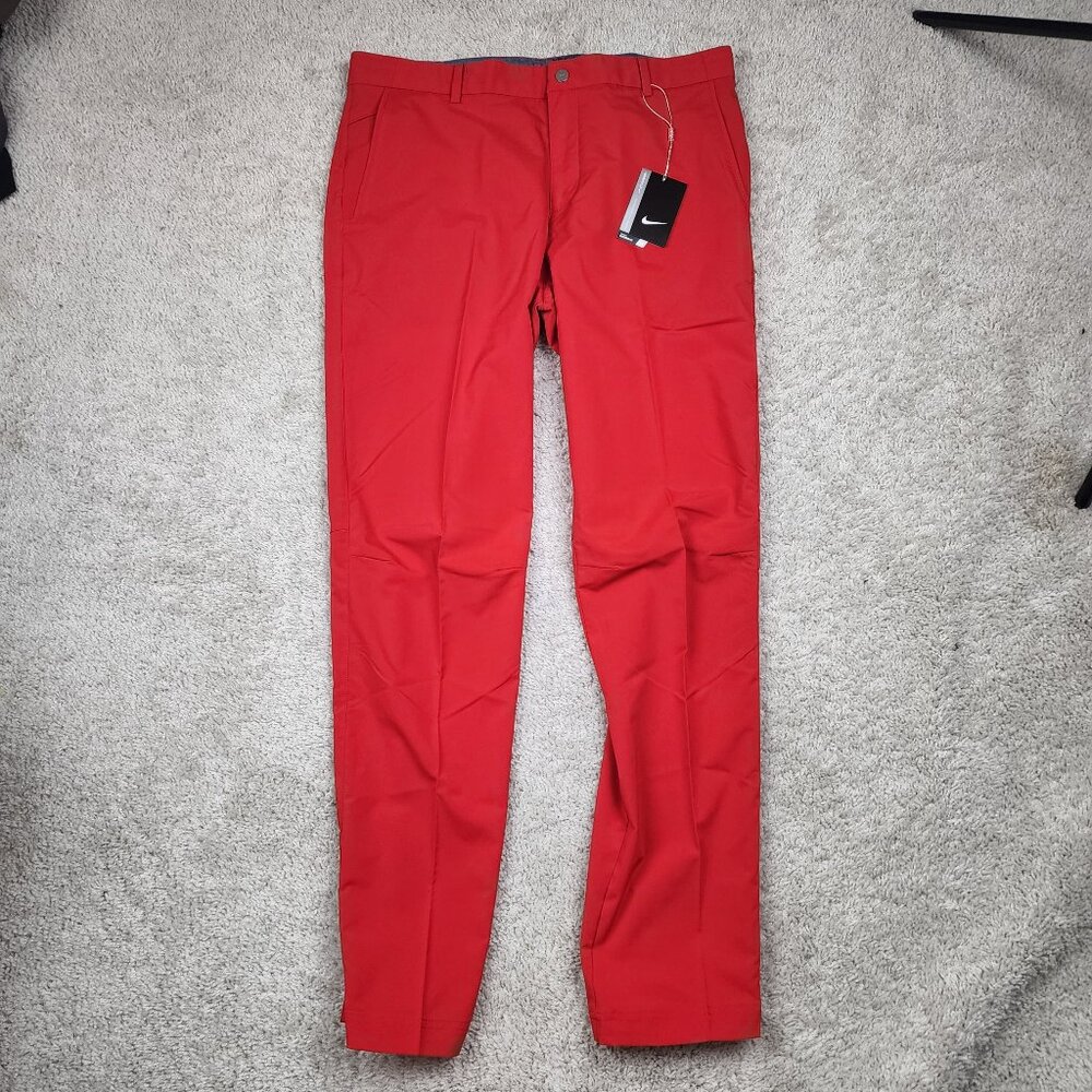 Nike Collection golf Pants Modern Fit Men's Red Size 34x32 New With Tags NWT